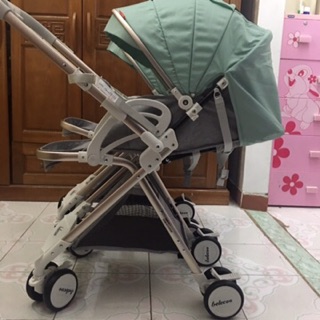 Xe đẩy đôi cao cấp 2 chiều gấp gọn