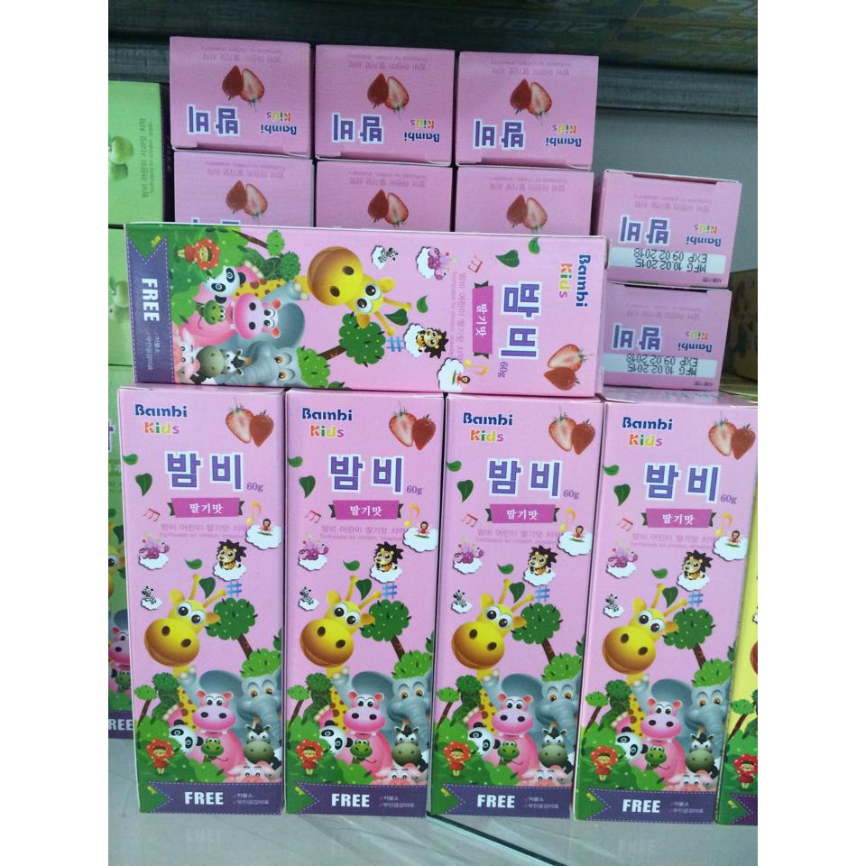 KEM ĐÁNH RĂNG TRẺ EM HÀN QUỐC - 100% Authentic