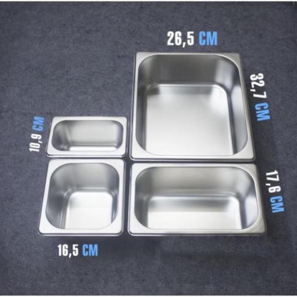 khay đựng thạch, trân châu, topping inox304