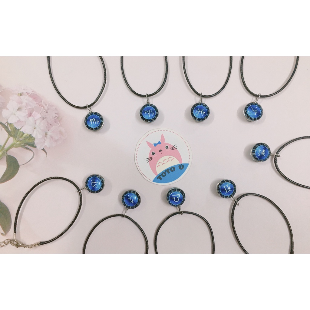 Vòng dây đen hoạt hình bơ, bò sữa, cung hoàng đạo