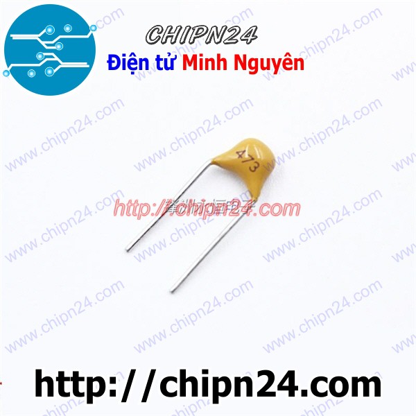 [25 CON] Tụ Tantalum Cắm 473p 473 50V DIP