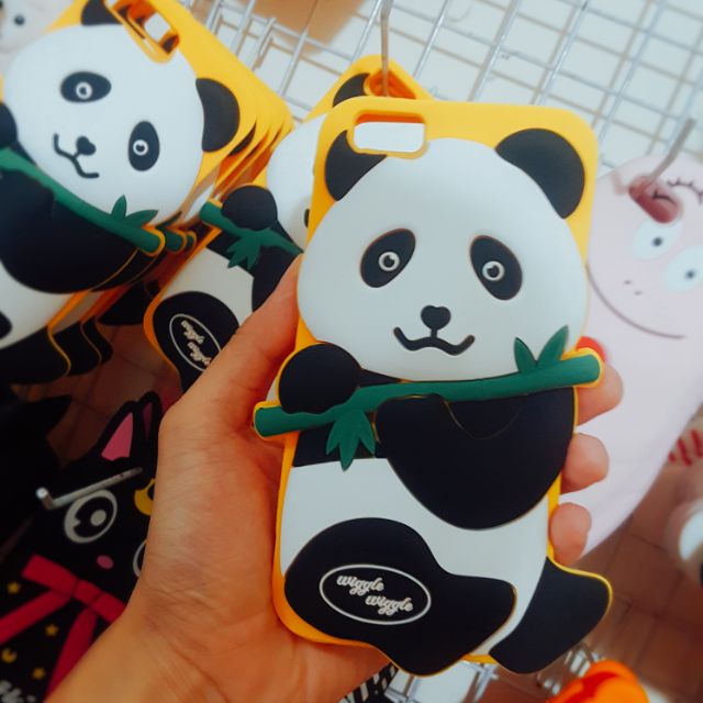 ỐP LƯNG IPHONE 6/6 PLUS / 7/7 PLUS / 8/8 PLUS DẺO SILICONE gấu TRÚC ( xả hàng )