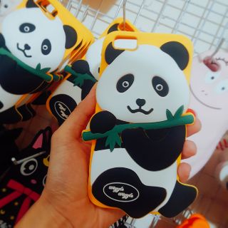 Ốp lưng iphone 6/6 plus / 7/7 plus / 8/8 plus dẻo silicone gấu trúc
