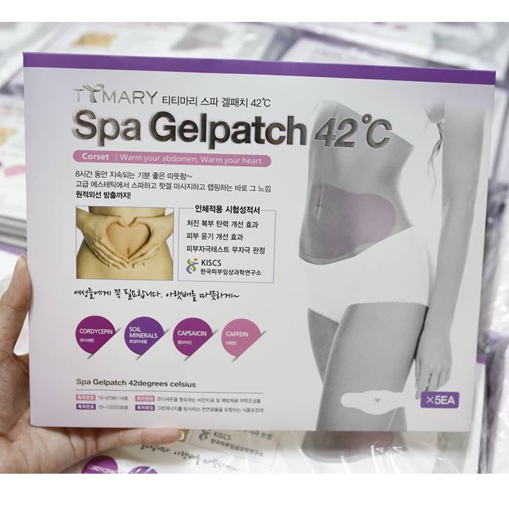 Miếng Dán Tan Mỡ Bụng Ttmary Spa Gel Patch 42°C