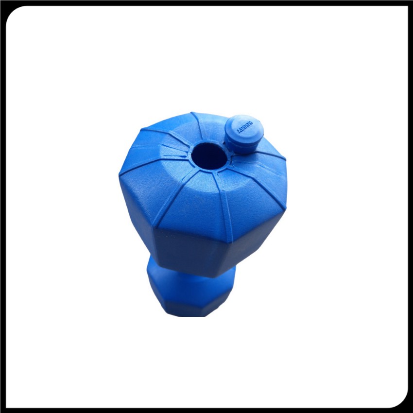 Vỏ tạ nhựa 8kg vỏ tạ đơn 8kg bát giác màu xanh chưa nhồi