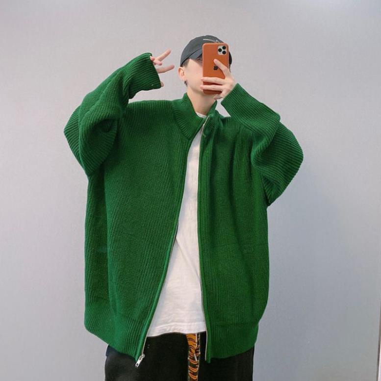 ÁO KHOÁC LEN KÉO KHOÁ NAM DÁNG THỤNG PHONG CÁCH HÀN QUỐC