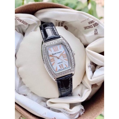 Đồng hồ nữ Royal Crown 3635 dây da đen
