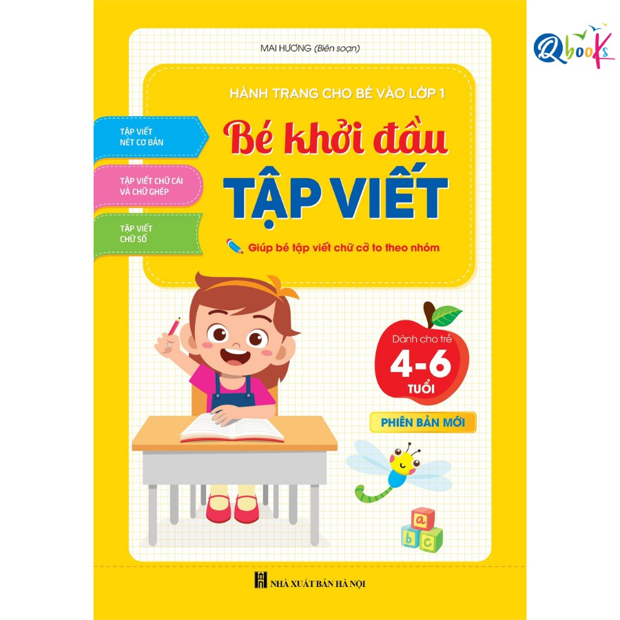 Sách - Bé Khởi Đầu Tập Viết - dành cho trẻ 4 - 6 tuổi (1 cuốn)