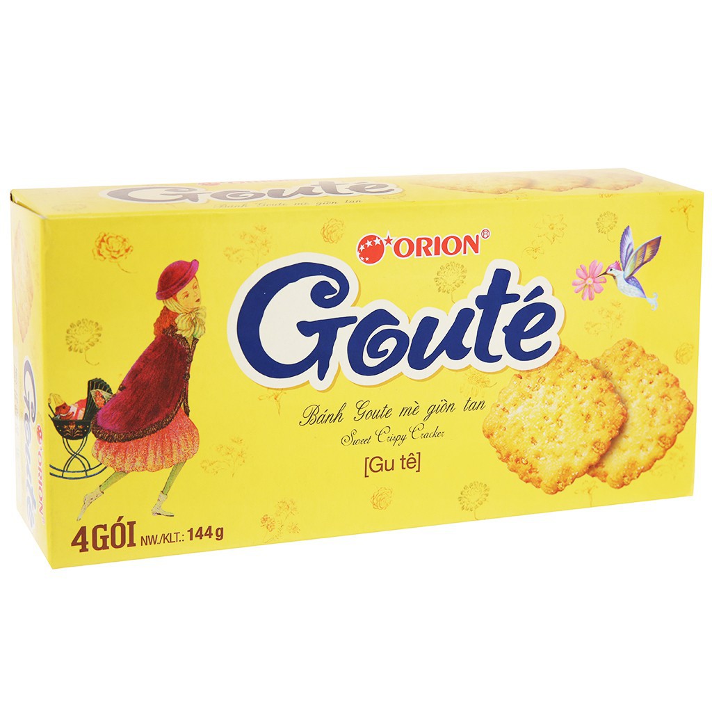 BÁNH GOUTE MÈ GIÒN TAN 144G (4 GÓI)