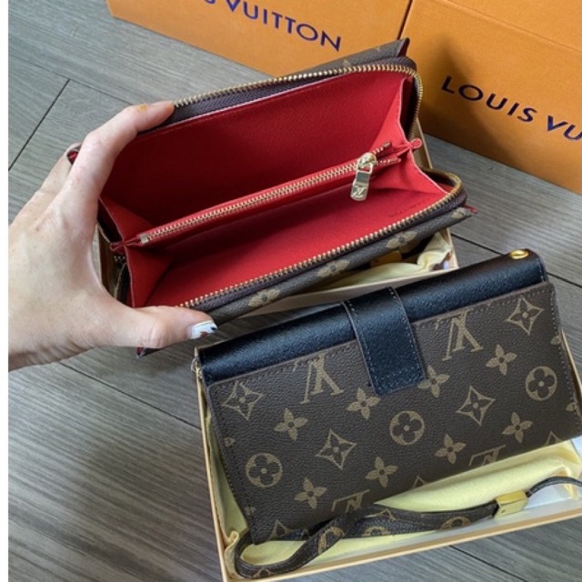 Ví dài LV. MESS cầm tay kèm hộp xịn sò hàng có sẵn