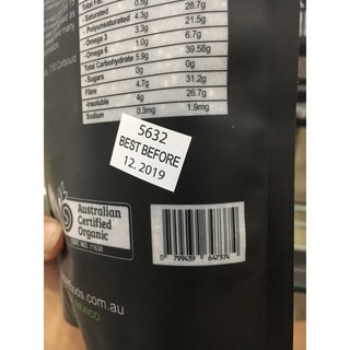 Hạt chia Úc Cao Cấp Black Bag Chia - 500 gr [Date 12/2019]