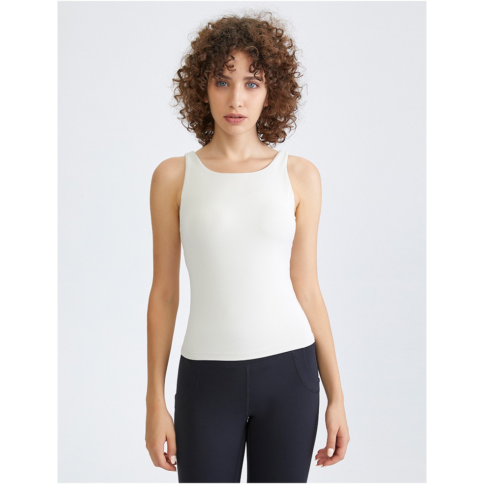 Áo tập định hình Lululemon Wunder Train Tank 2-in-1 có mút  - Áo tập thể thao Lulu không logo