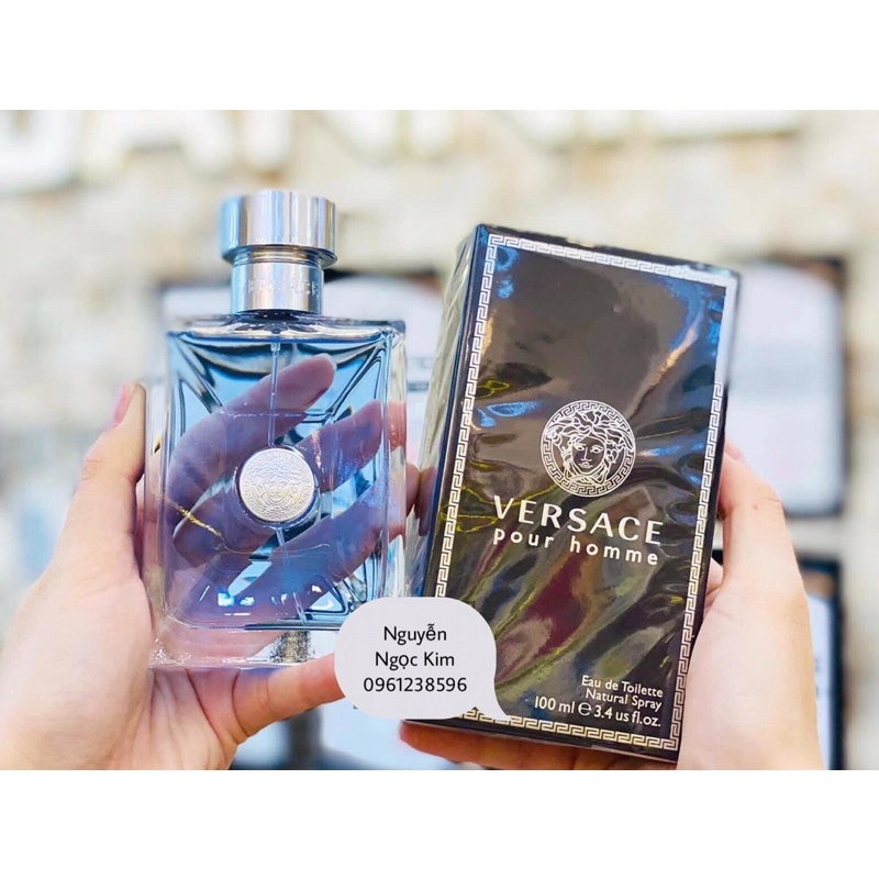 [100% Auth- CHÍNH HÃNG] Nước Hoa Nam VERSACE pure homme 100ml