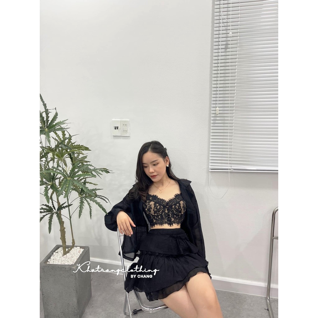 KT89-SET SƠ MI CHÂN VÁY BÈO