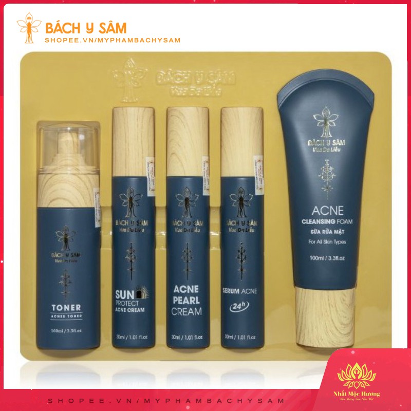 Bộ Kem Mụn Acnes Cream 5 Sản Phẩm Bách Y Sâm