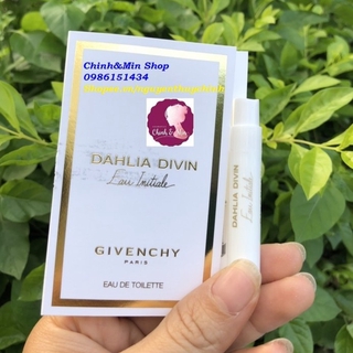 Vial nước hoa nữ DAHLIA DIVIN GIVENCHY 3 loại khác nhau thuộc nhóm hương cỏ trái cây