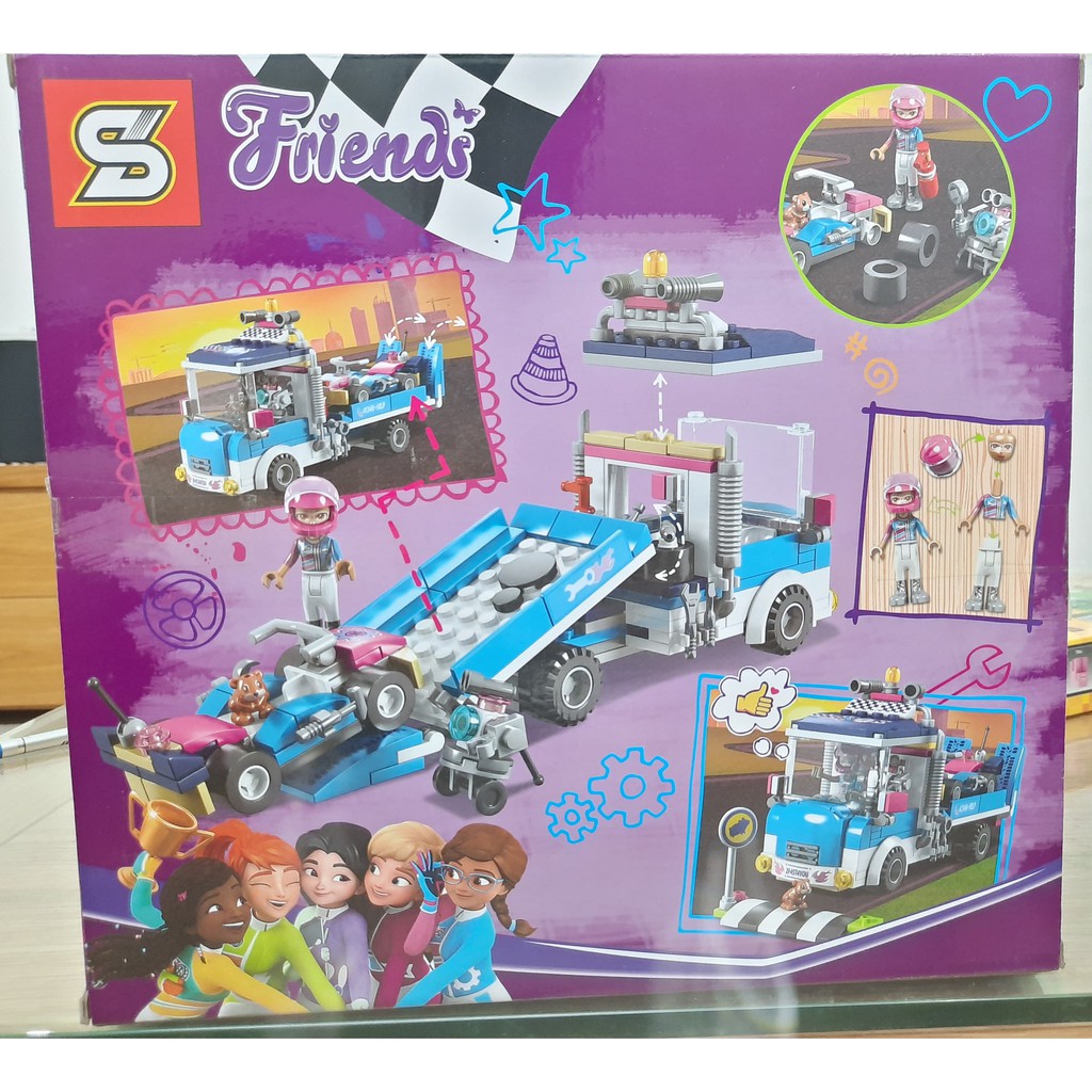 Friends Lego Friends Xếp Hình Đường Đua Ô tô Siêu xe lego Con Gái 1156