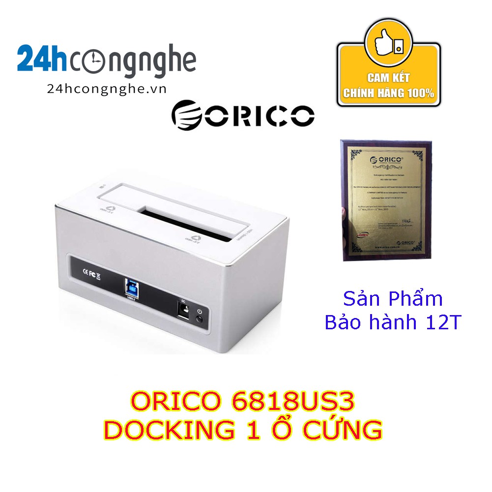 Hôp Dock ORICO 6818US3 vỏ nhôm