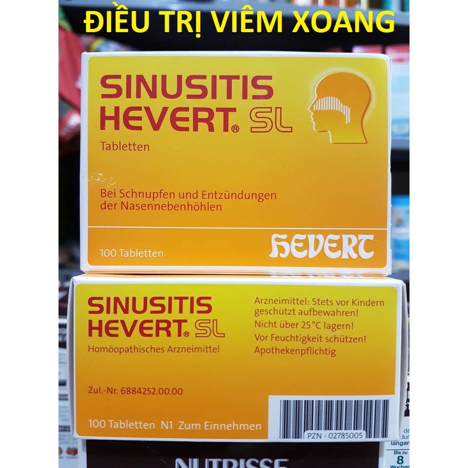 Hàng Đức Viên uống Sinusitis Hevert SL hộp 100 viên