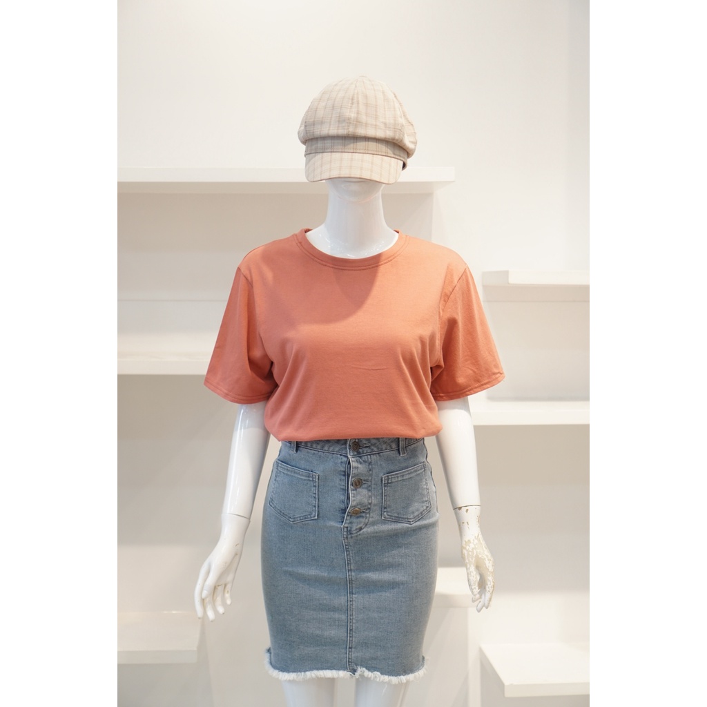 Áo Trơn Cotton Màu Mới 096