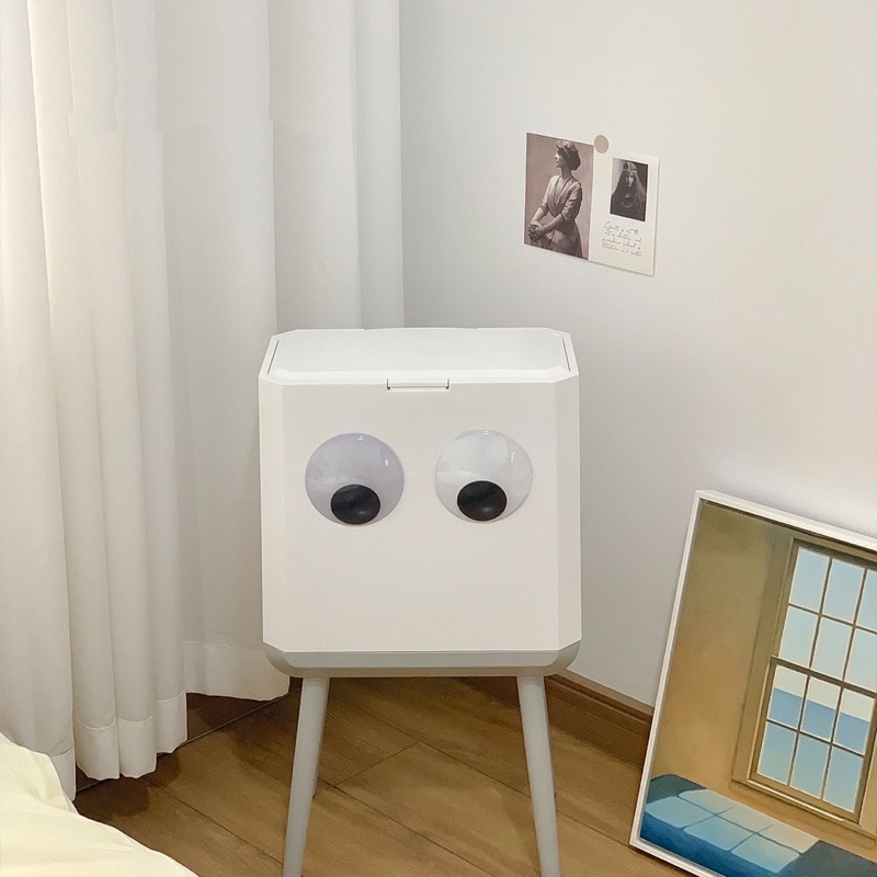 Thùng Rác PNL Có Ngăn Đựng Đồ Khô Và Ướt Tích Hợp Vỏ Đựng Rác Tiện Dụng Cho Phòng Khách / Nhà Bếp