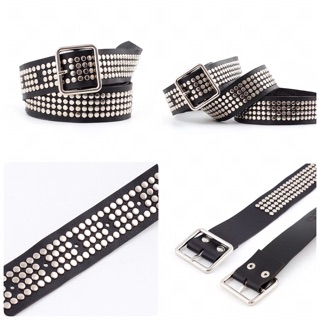 Thắt lưng da kèm chain