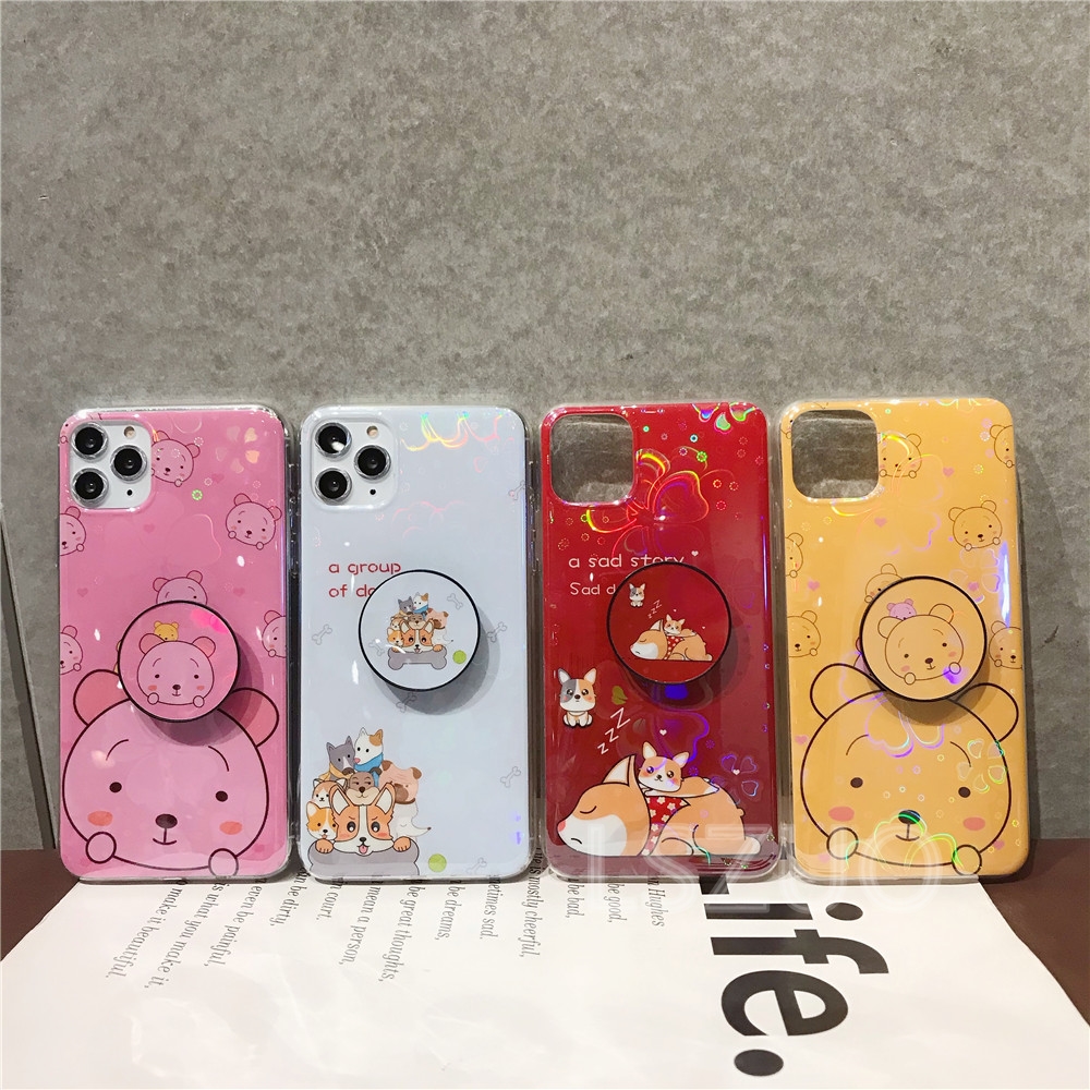 Ốp Lưng Hình Gấu Brown / Thỏ Cony Đáng Yêu Cho Samsung S9Plus S9 S8Plus S8 S7Edge S7