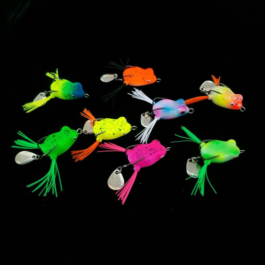 mồi giả Mồi Câu Cá Giả Hình Con Ếch  3 cm 4.2g Super Frog Lure Mồi giả câu cá lóc máy câu cá