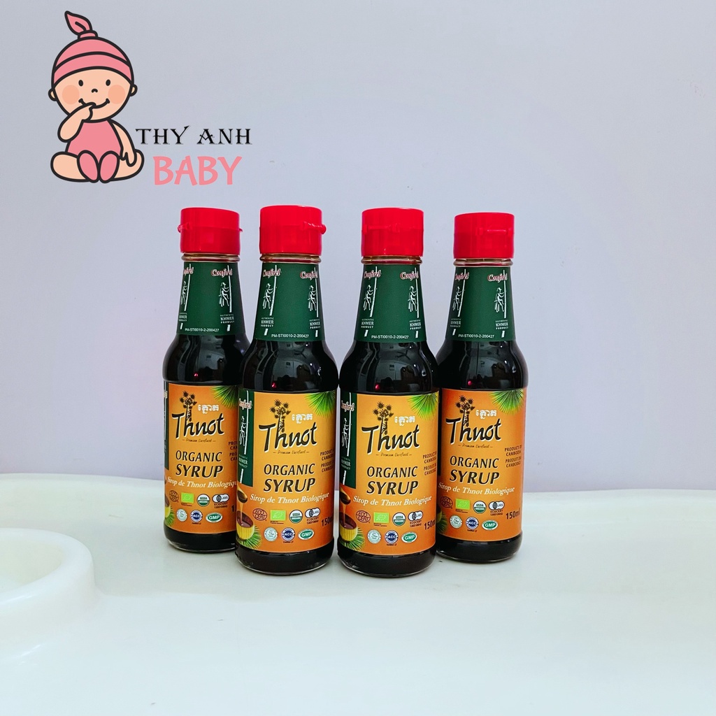 Mật Syrup Thốt Nốt Hữu Cơ Thnot Cho Bé Ăn Dặm 150 ml