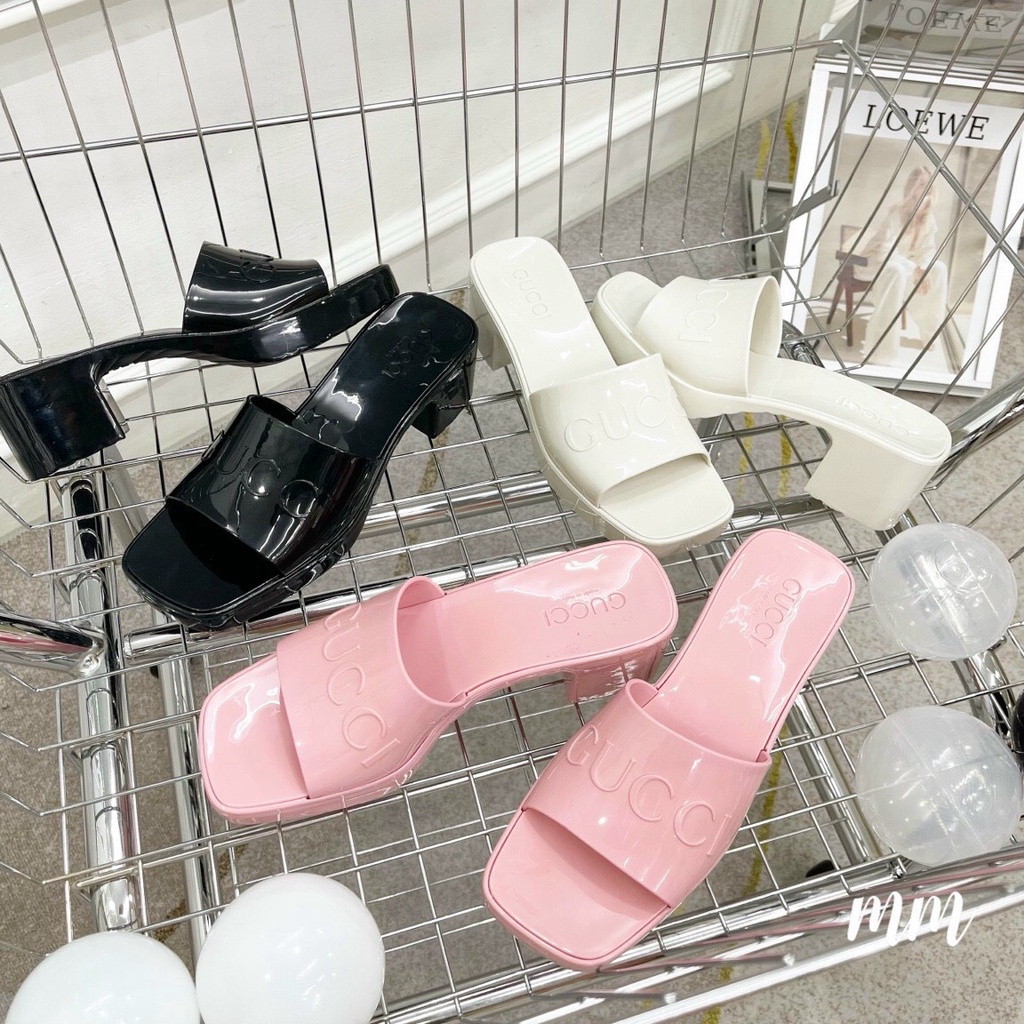 Guốc Gu Xì nhựa thơm, hàng Super fullbox+bill + túi giấy