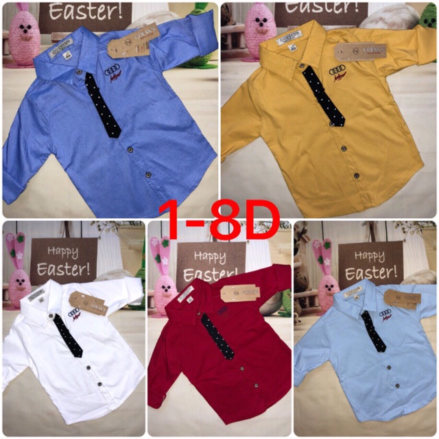 Áo sơ mi dài tay bé trai,chất cotton đẹp, mát, cực co dãn, còn đủ màu như hình
