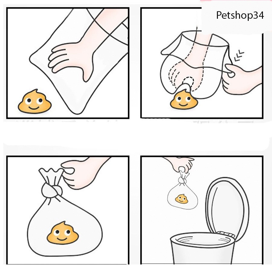 Cuộn Túi Nilon Vệ Sinh Cho Chó Mèo - Petshop34