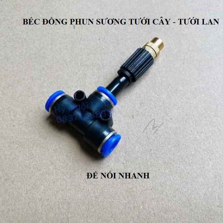Bec phun sương kèm T nối nhanh 8mm