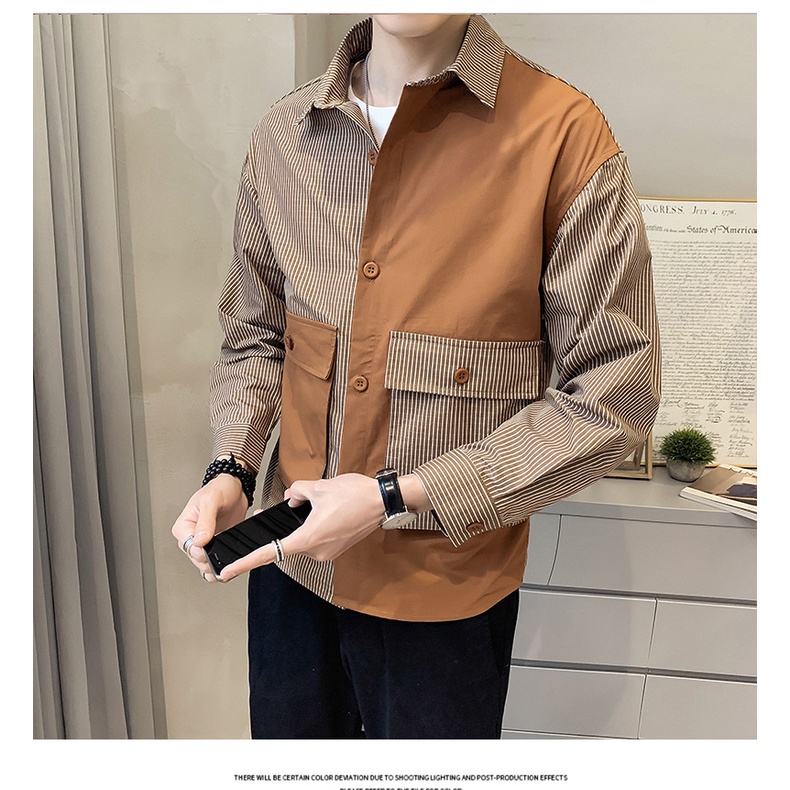 Áo Sơ Mi Nam Dài Tay Màu Sắc Thời Trang