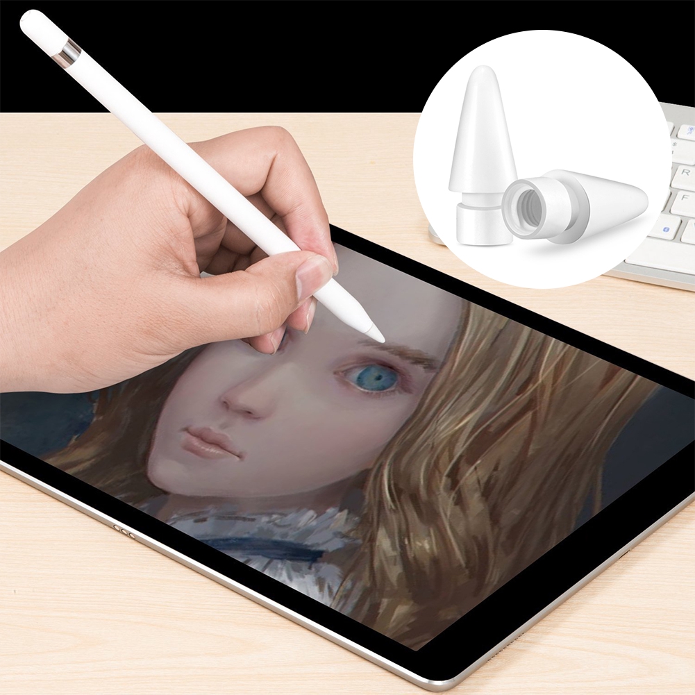 Bộ 2 đầu ngòi bút thay thế chuyên dụng cho bút Apple Ipad Pro Pencil 1/2 | BigBuy360 - bigbuy360.vn
