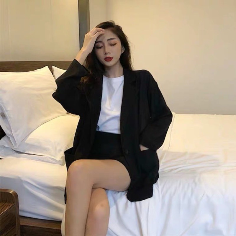 (CÓ SẴN - CÓ SIZE - MAY THEO SỐ ĐO) SET 2 MÓN ÁO BLAZER TRƠN VÀ CHÂN VÁY CHỮ A (CÓ ẢNH THẬT) | BigBuy360 - bigbuy360.vn