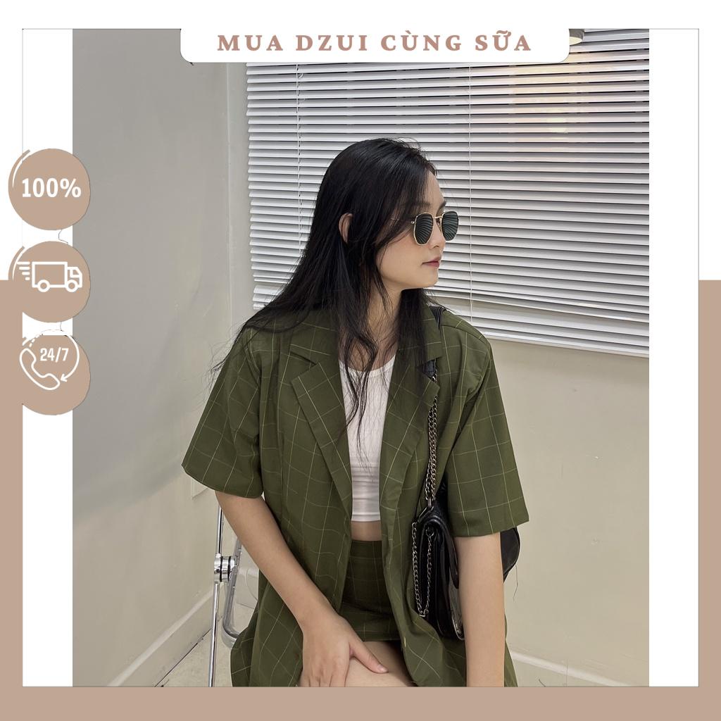 Set vest bé gái sọc xanh nữ tính - hàng thiết kế cho mẹ & bé  s-88