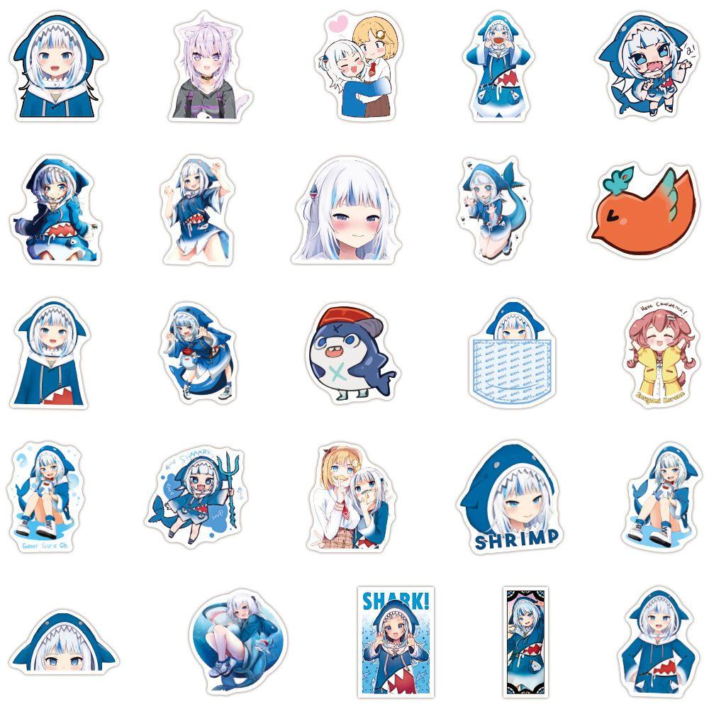 Nhãn Dán Anime Hololive Tự Dính Trang Trí Điện Thoại Di Động / Ván Trượt