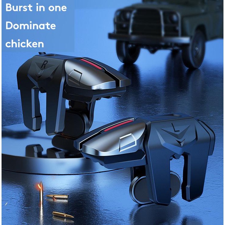Tay Cầm Chơi Game PUBG G21 Có 6 Nút Bấm Bằng Hợp Kim L1 R1 Chuyên Dụng Cho Điện Thoại Samsung Huawei