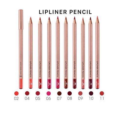 CHÌ KẺ VIỀN MÔI VACOSI NATURAL STUDIO LIPLINER PENCIL (PHIÊN BẢN MỚI)