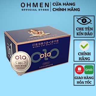 Bao cao su OLO 0.01 Xanh Kéo Dài Thời Gian Quan Hệ - BCS Nhiều Gel Bôi Trơn - Hộp 10 Bao