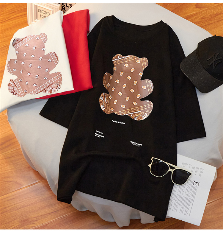 NRVP Áo thun cổ tròn tay lửng thời trang 2021 dành cho nữ