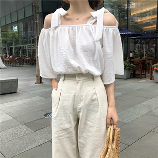 [SẴN] ÁO TRỄ VAI BUỘC DÂY