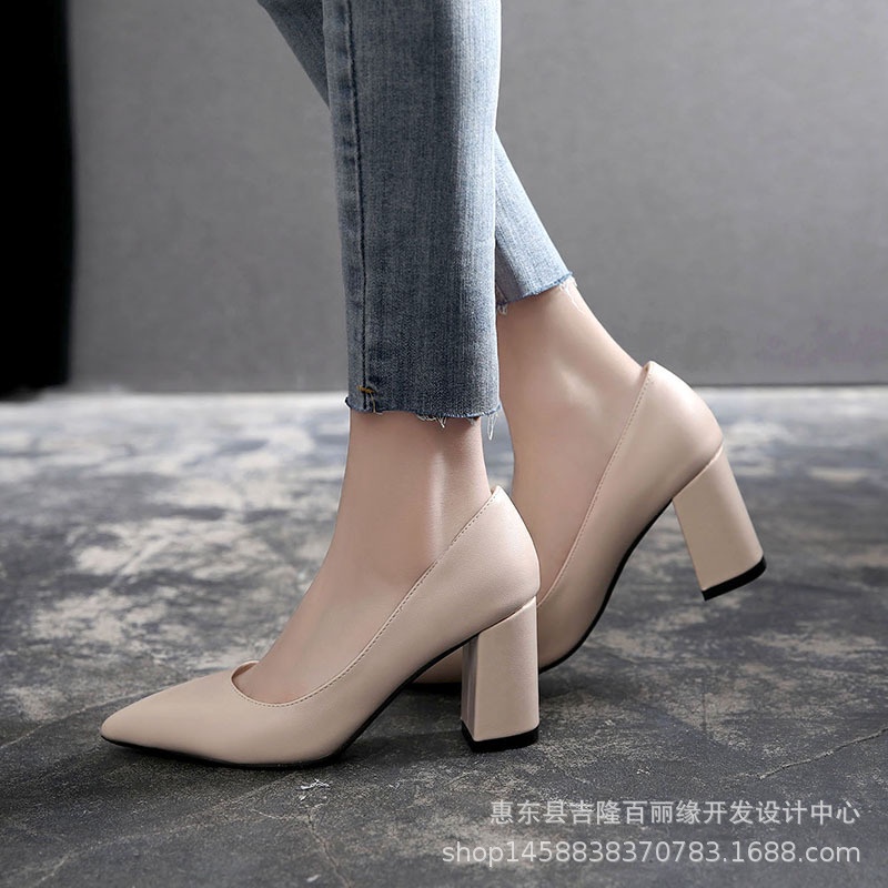 [SKM] Giày nữ cao gót Da Lộn TL20191