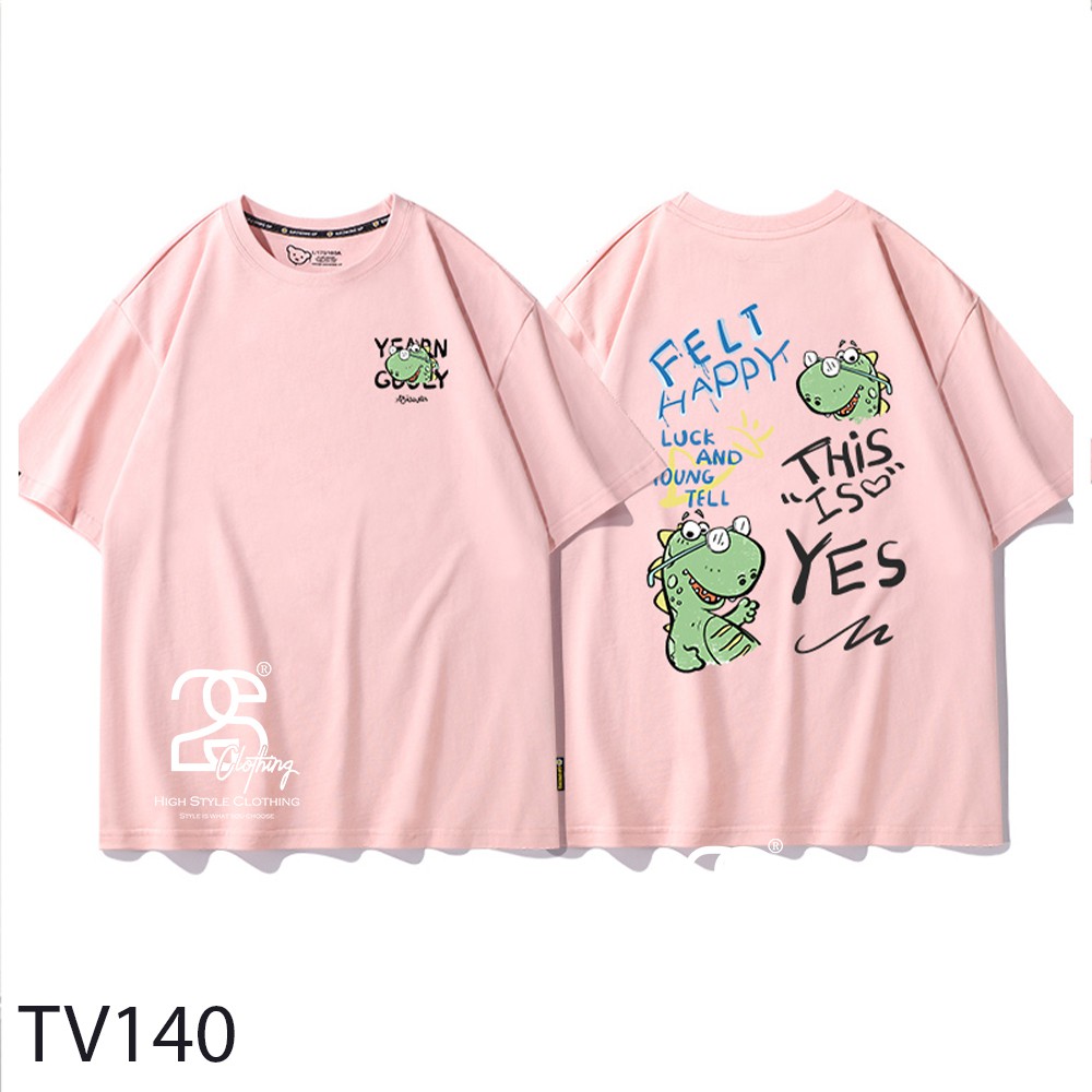 Áo Thun Tay Lỡ 2s Clothing Áo Phông Unisex Nam Nữ Cotton Oversize Form Rộng Giá Rẻ In Hình Khủng Long Siêu Cute TV140 | BigBuy360 - bigbuy360.vn