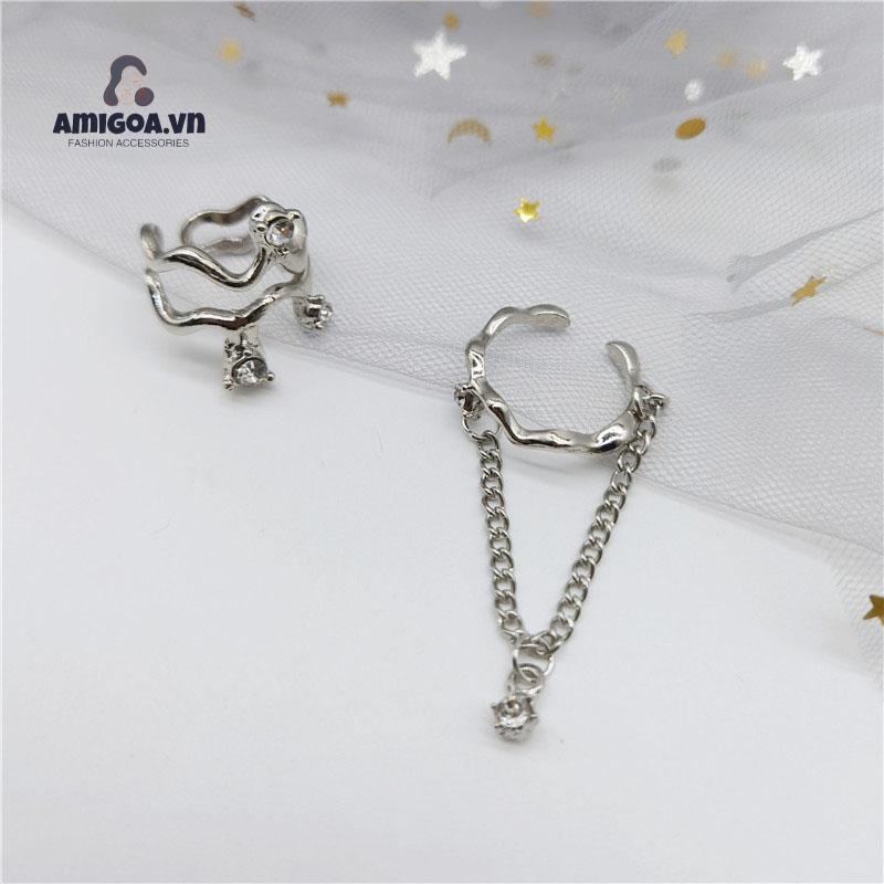 ✨✨ Nhẫn Hở Nhẹ Nhàng Kiểu Gợn Sóng Cao Cấp Sang Trọng Có Thể Điều Chỉnh Cho Nữ