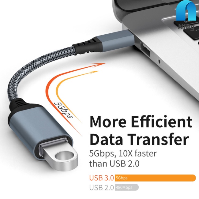 Dây Cáp Chuyển Đổi Dữ Liệu OTG Type-c Sang Usb3.0 Cho Điện Thoại / Máy Tính Bảng / Xe Hơi