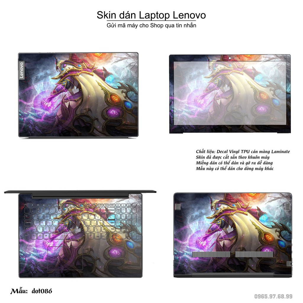 Skin dán Laptop Lenovo in hình Dota 2 _nhiều mẫu 15 (inbox mã máy cho Shop)