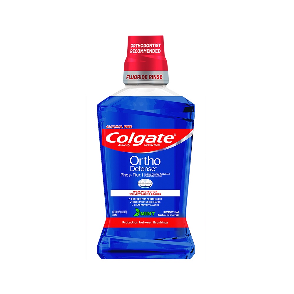 Nước súc miệng Colgate Ortho với công thức chuyên biệt cho người niềng răng 500ml