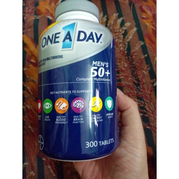 Viên uống Vitamin tổng hợp ONE A DAY MEN'S 50+ 300 viên của MỸ 🇦🇹🇦🇹Cam kết chính hãng
